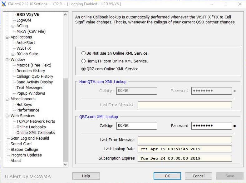 JTDX FT8 with Ham Radio Deluxe, JTAlert and the 7610 Ham Radio
