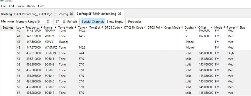 Programming Your Baofeng for SO-50 with Chirp - Ham Radio with K0PIR ...